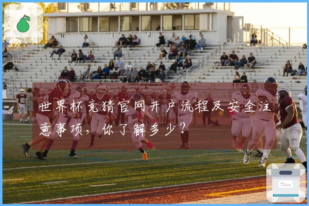 世界杯竞猜官网开户流程及安全注意事项，你了解多少？